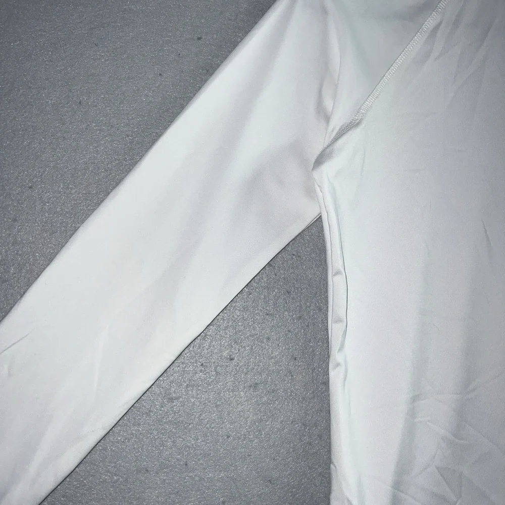 Nike Swim Shirt Rash‎ Guard Long Sleeve White Womens Small